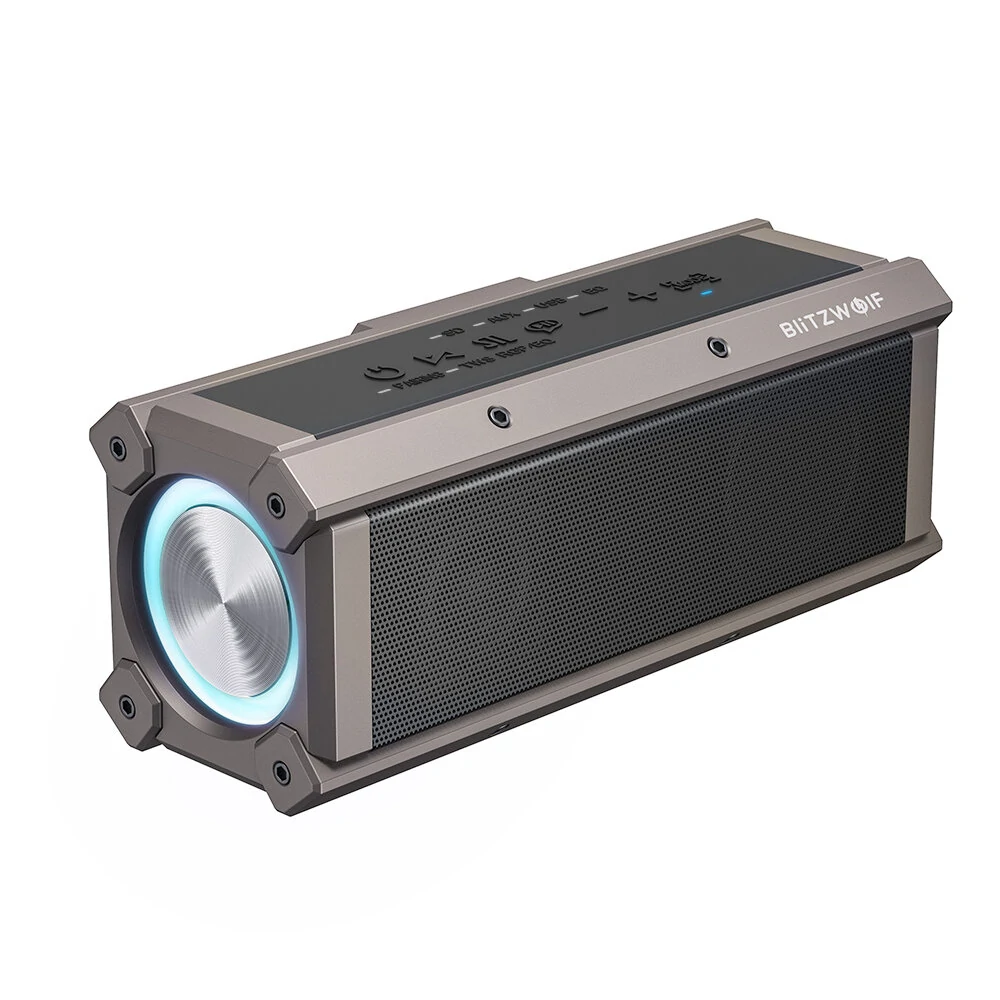 BlitzWolf® BW-WA3 100W bluetooth Speaker Portable Speakers Quad Drivers Dual Diaphragm Deep Bass RGB Light TWS 5000mAh Outdoors Wireless Speaker - Image 2
